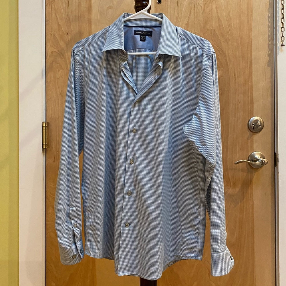 Mens Slim Fit Button Down Medium
